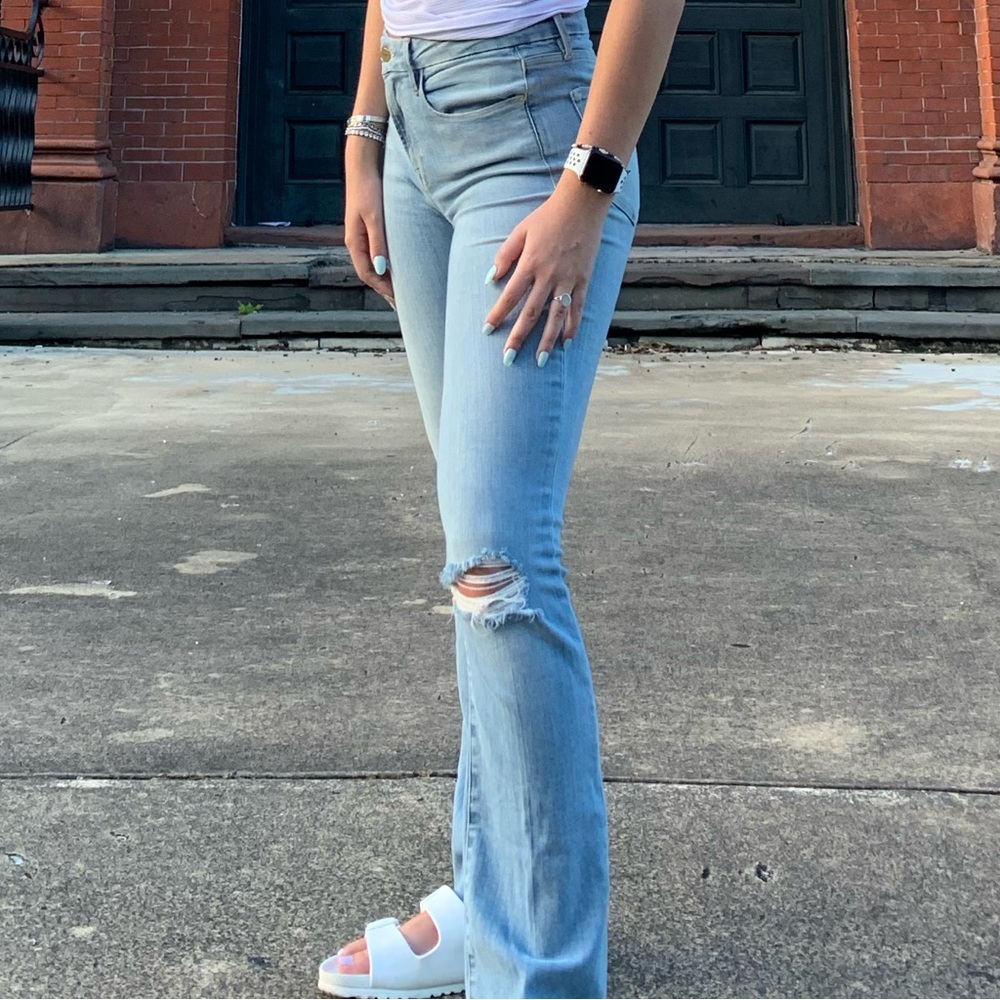 Frame denim Le mini boot light wash jeans - Picture 2 of 5